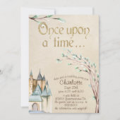Vintages märchenhaftes Geschichtenbuch Einladung (Vorderseite)