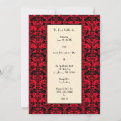 Vintages Mardi Gras-Einladungsformular Einladung (Rückseite)