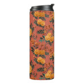 Vintages Marigold Calendula Floral Pattern Thermosbecher (Nach links gedreht)