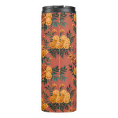 Vintages Marigold Calendula Floral Pattern Thermosbecher (Rückseite)