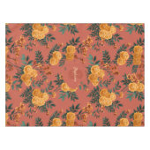 Vintages Marigold Calendula Floral Pattern Tischdecke (Vorderseite (Horizontal))
