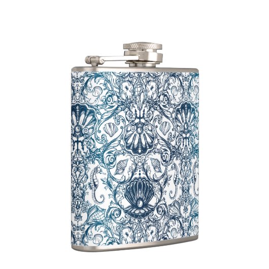 Vintages Marinemuster Flachmann (Rechts)