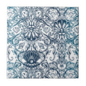 Vintages Marinemuster Fliese (Vorderseite)