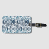 Vintages Marinemuster Gepäckanhänger (Vorderseite (Horizontal))