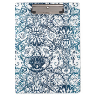 Vintages Marinemuster Klemmbrett