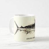 Vintages Marlin-Geschenk für Fischer Kaffeetasse (Vorderseite Links)