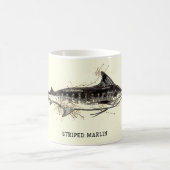 Vintages Marlin-Geschenk für Fischer Kaffeetasse (Mittel)