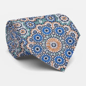 Vintages marokkanisches Blumenmuster Krawatte (Gerollt)
