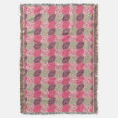 Vintages marokkanisches Muster Rosa Decke (Vorderseite Vertikal)