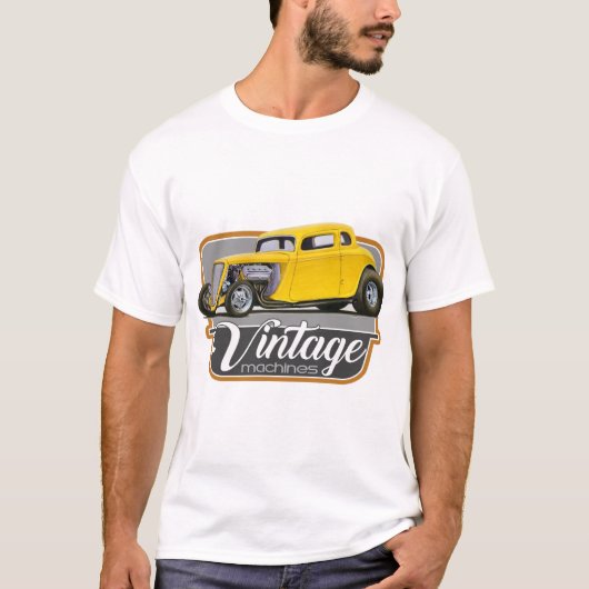 Vintages Maschinen-Coupé T-Shirt (Vorderseite)
