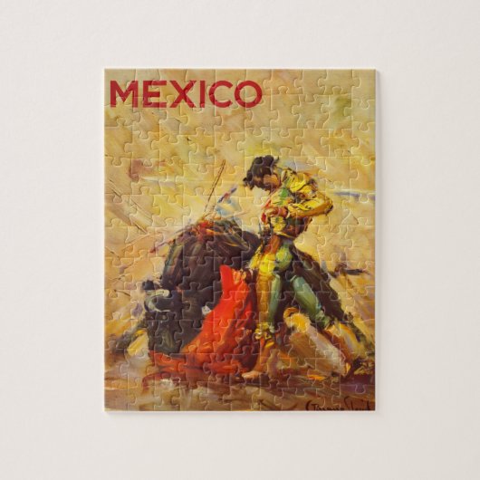Vintages Matador Mexiko - Mexikanischer Tourismus Puzzle (Vertikal)