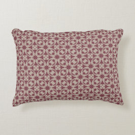 Vintages Mauve Floral Accent Pillow Dekokissen