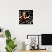 Vintages mechanisches Button Poster (Heimbüro)