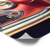 Vintages mechanisches Button Poster (Ecke)
