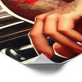 Vintages mechanisches Button Poster (Ecke)