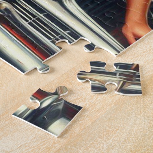 Vintages mechanisches Button Puzzle (Seite)