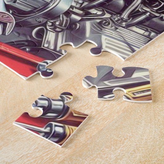 Vintages mechanisches Button Puzzle (Seite)