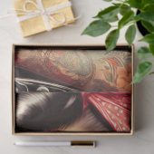 Vintages mechanisches Button Seidenpapier (Geschenk)