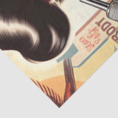 Vintages mechanisches Button Seidenpapier (Ausschnitt)