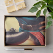 Vintages mechanisches Button Seidenpapier (Geschenk)