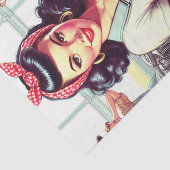 Vintages mechanisches Button Seidenpapier (Ausschnitt)