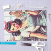 Vintages mechanisches Button Seidenpapier (Handwerk)