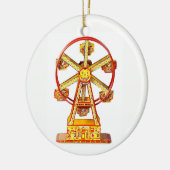 Vintages mechanisches Riesenrad Keramikornament (Links)