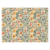 Vintages mediterranes Blumenmuster nahtlos Tischdecke (Vorderseite (Horizontal))