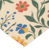 Vintages mediterranes Blumenmuster nahtlos Tischdecke (Schrägansicht)