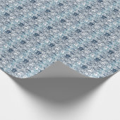 Vintages Meeresmuster Geschenkpapier (Ecke)