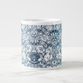 Vintages Meeresmuster Jumbo-Tasse (Vorderseite)