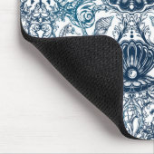 Vintages Meeresmuster Mousepad (Ecke)