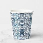 Vintages Meeresmuster Pappbecher (Rückseite)