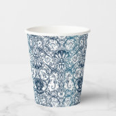 Vintages Meeresmuster Pappbecher (Vorderseite)