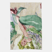 Vintages Meerjungfrau-Küchen-Tuch Geschirrtuch (Vertikal)