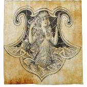 Vintages Meerjungfrau ver 2 Duschvorhang (Vorderseite)