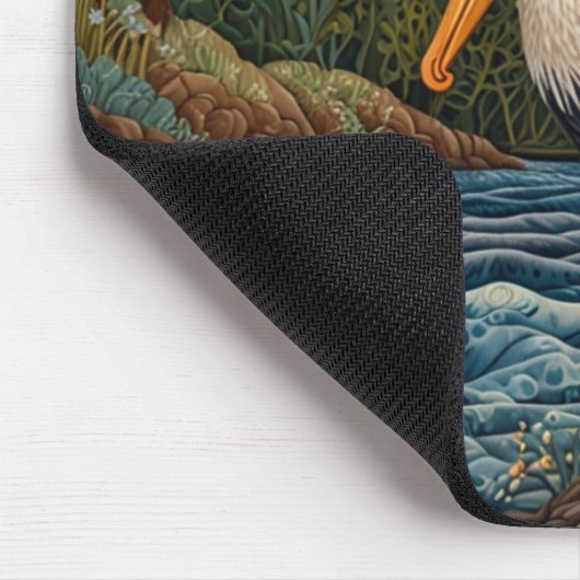 Vintages Meervogelpelikan Mousepad (Ecke)