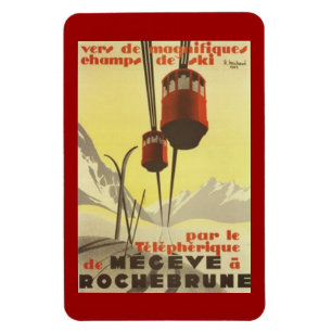 Vintages Mégève, Rhône-Alpes, Frankreich - Magnet