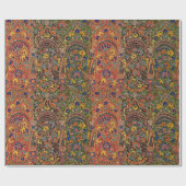 Vintages mehrfarbiges Muster Geschenkpapier (Flach)