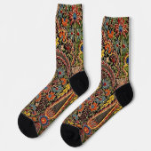 Vintages mehrfarbiges Muster Socken (Linkes Detail)