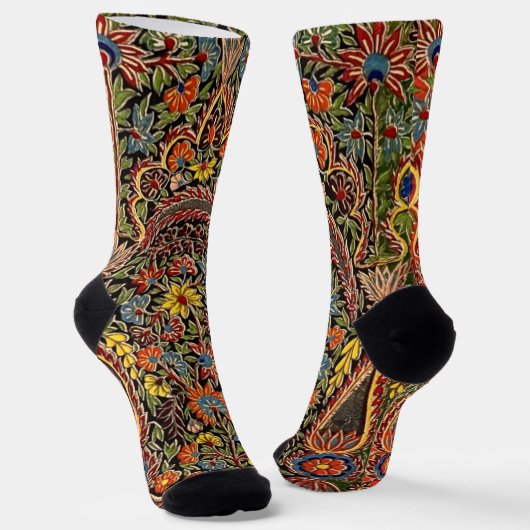Vintages mehrfarbiges Muster Socken (Gewinkelt)