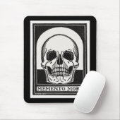 Vintages Memento Mori Skull Illustration Art Mousepad (Mit Mouse)