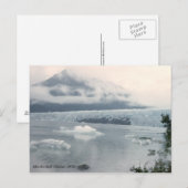 Vintages Mendenhall Glacier Foto Postkarte (Vorne/Hinten)