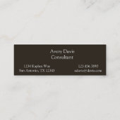 Vintages menschliches Anatomie Anterolateral Mini Visitenkarte (Rückseite)