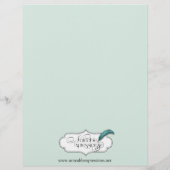 Vintages Menü "Blue Gold Cream" (Rückseite)