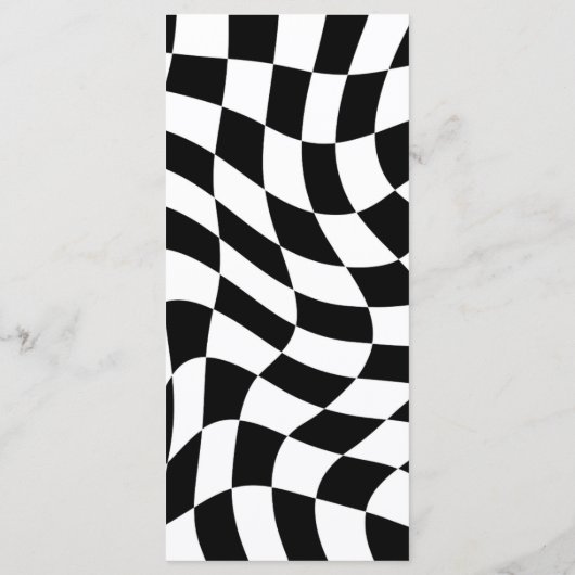 Vintages Menü im Retro-Schwarzweißmenü Menükarte (Rückseite)