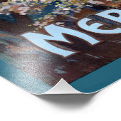 Vintages Meran Italy Reiseplakat Fotodruck (Ecke)