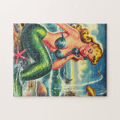 Vintages Mermaid Button Up Puzzle (Horizontal)
