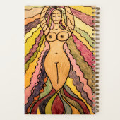 Vintages Mermaid-Notebook Notizblock (Rückseite)