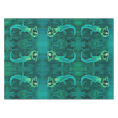 Vintages Mermaid-Tischtuch Tischdecke (Vorderseite (Horizontal))
